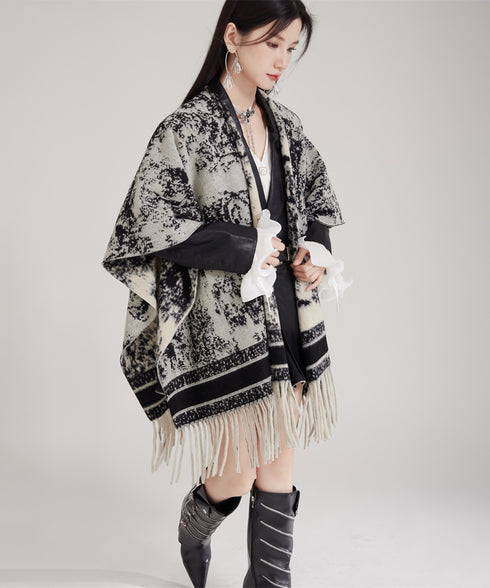 Ink Jacquard Stole